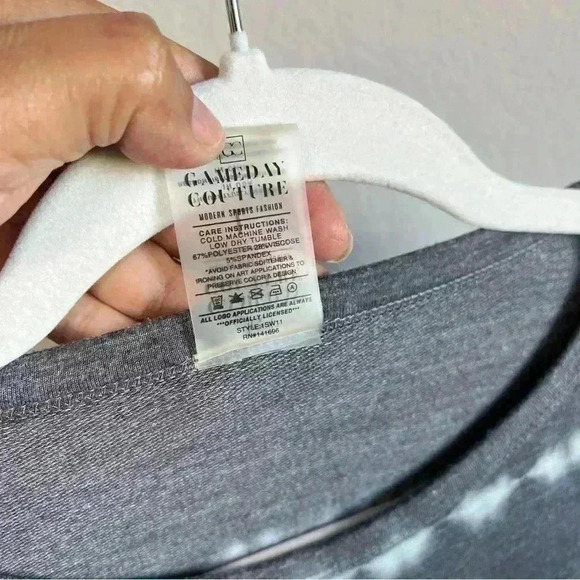 Gameday Couture Heathered Charcoal Oklahoma Sooners Long Sleeve T-Shirt Size L - Picture 3 of 7